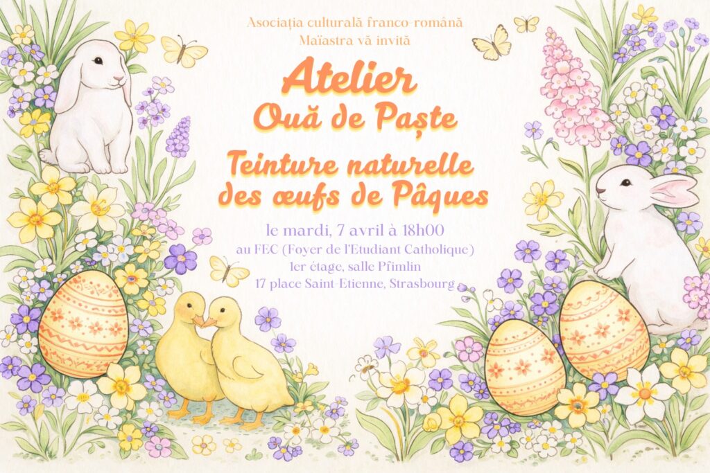 Atelier de vopsit ouă de Paște | Ateler peinture d'oeufs de Pâques