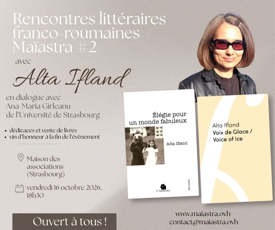 rencontre littéraire franco-roumaine à Strasbourg